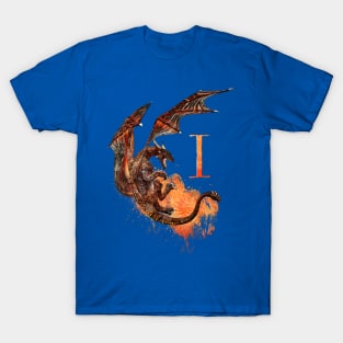 Drachen Buchstabe I T-Shirt